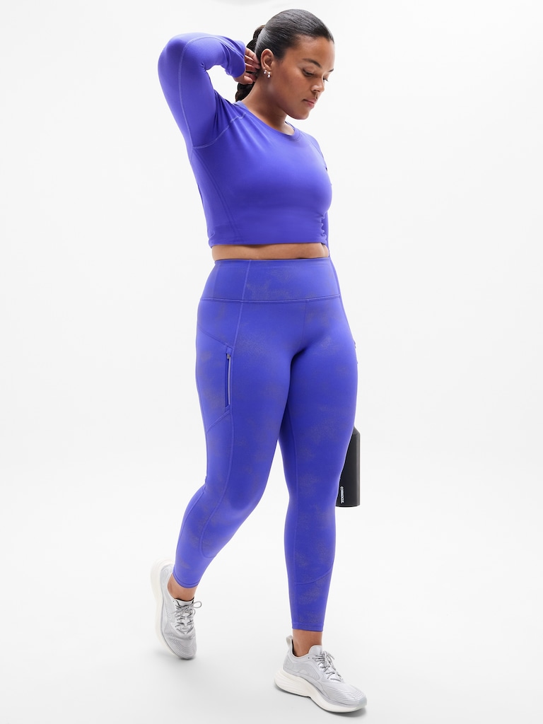 Rainier High Rise Reflective Print Legging
