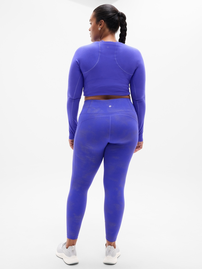Rainier High Rise Reflective Print Legging