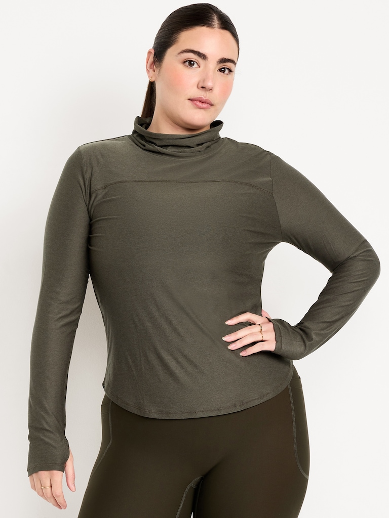 CloudMotion Funnel Neck Top