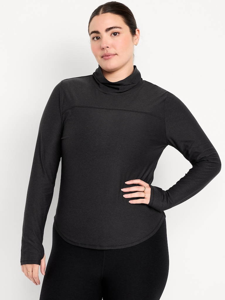CloudMotion Funnel Neck Top
