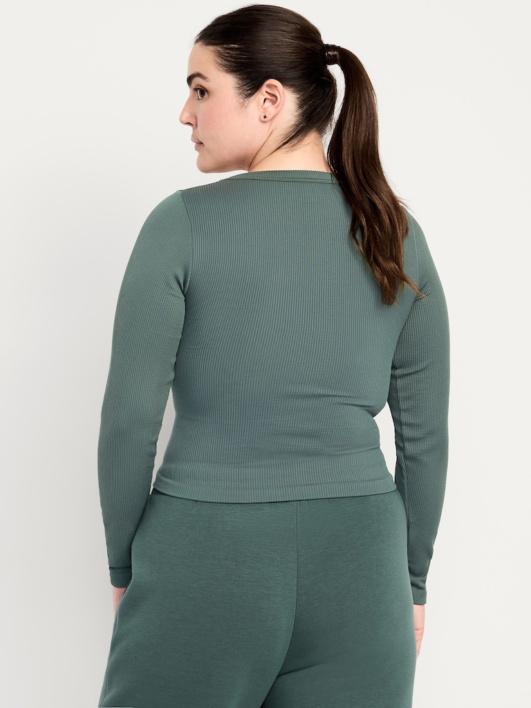 Exhale Seamless Fitted Rib T-Shirt