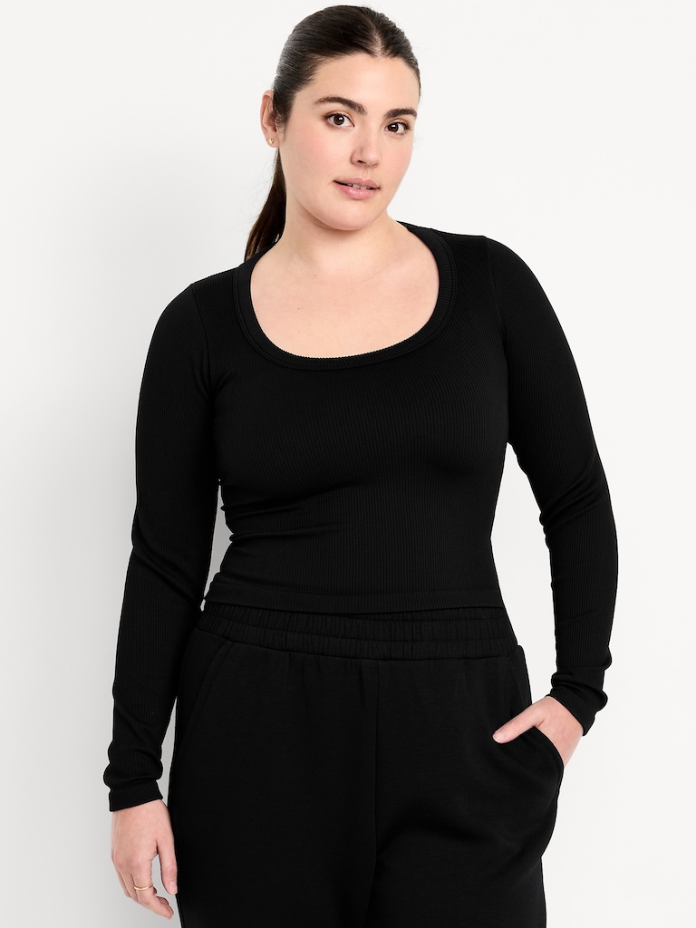 Exhale Seamless Fitted Rib T-Shirt