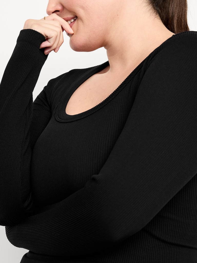 Exhale Seamless Fitted Rib T-Shirt