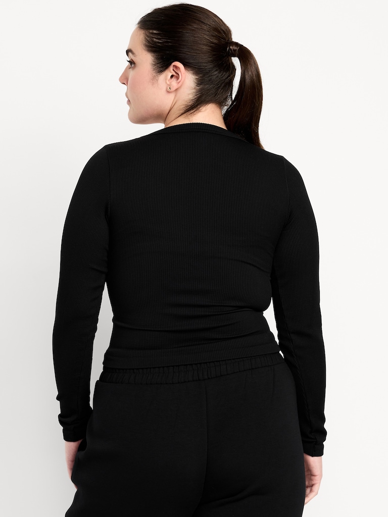 Exhale Seamless Fitted Rib T-Shirt