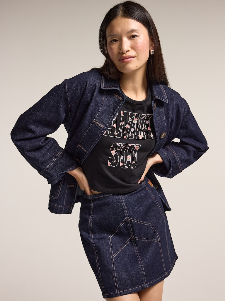 Old Navy x Anna Sui Ringer Tee