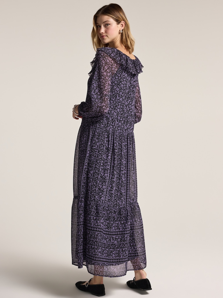 Old Navy x Anna Sui Tiered Ruffle Maxi Dress