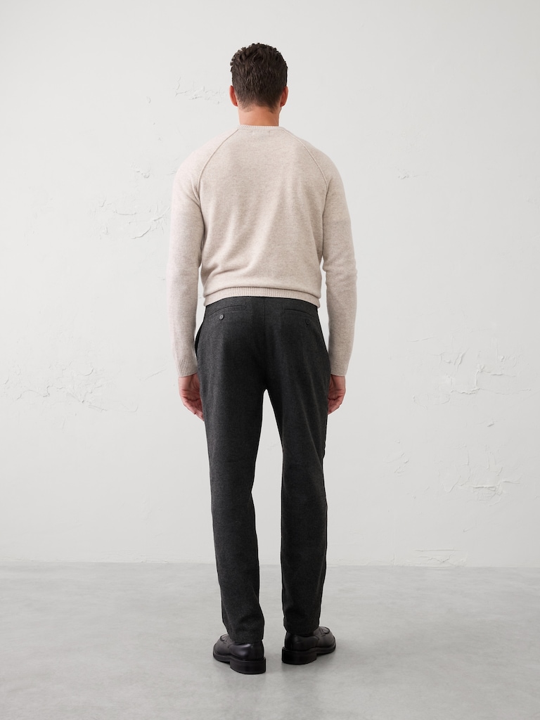 Slim-Fit Brushed Pant