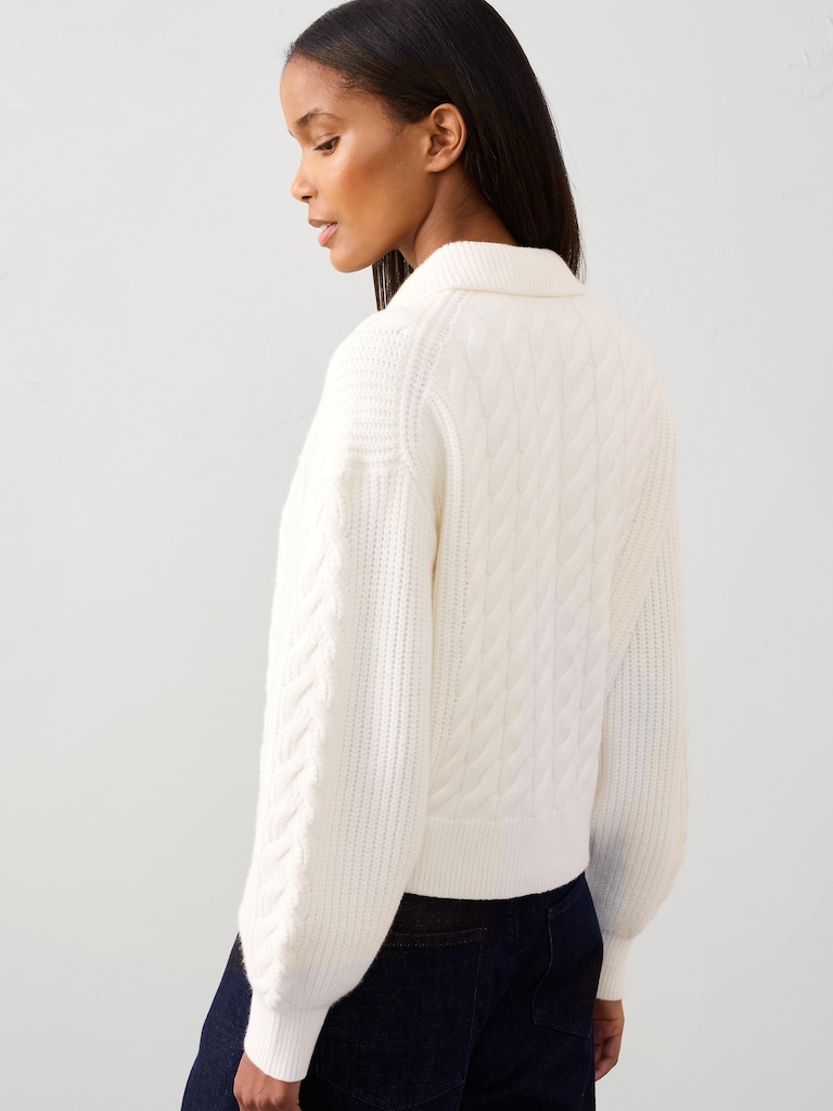 Perfectly Soft Cable Sweater Jacket