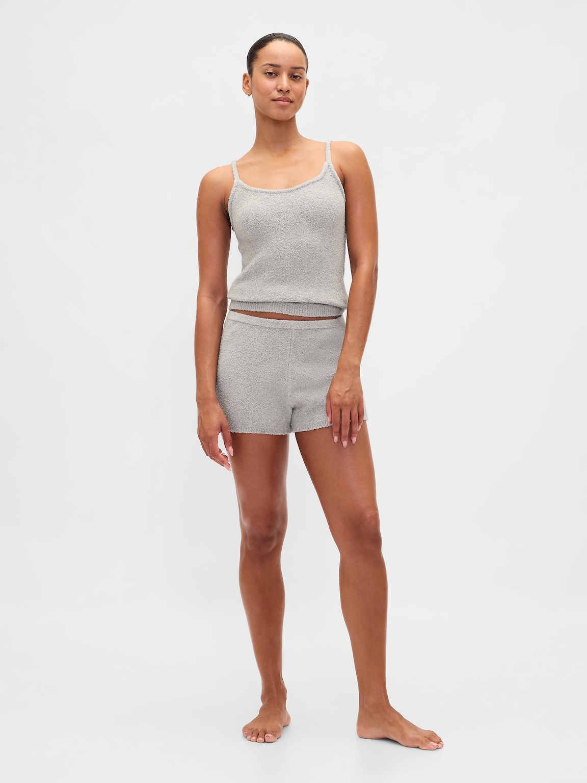 CashSoft Boucle Sweater Tank Top