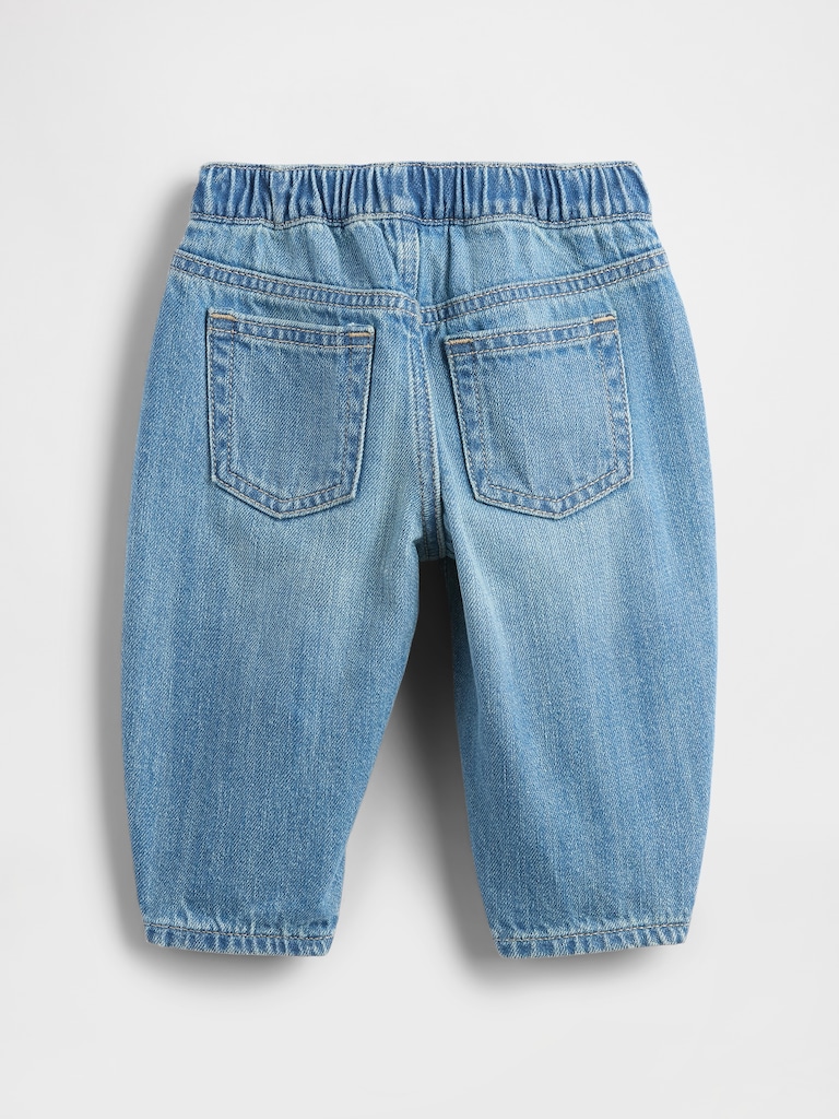 Baby Pull-on Barrel Jeans