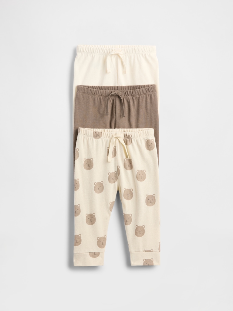 Baby First Favorites Organic Cotton Pull-On Pants (3-Pack)