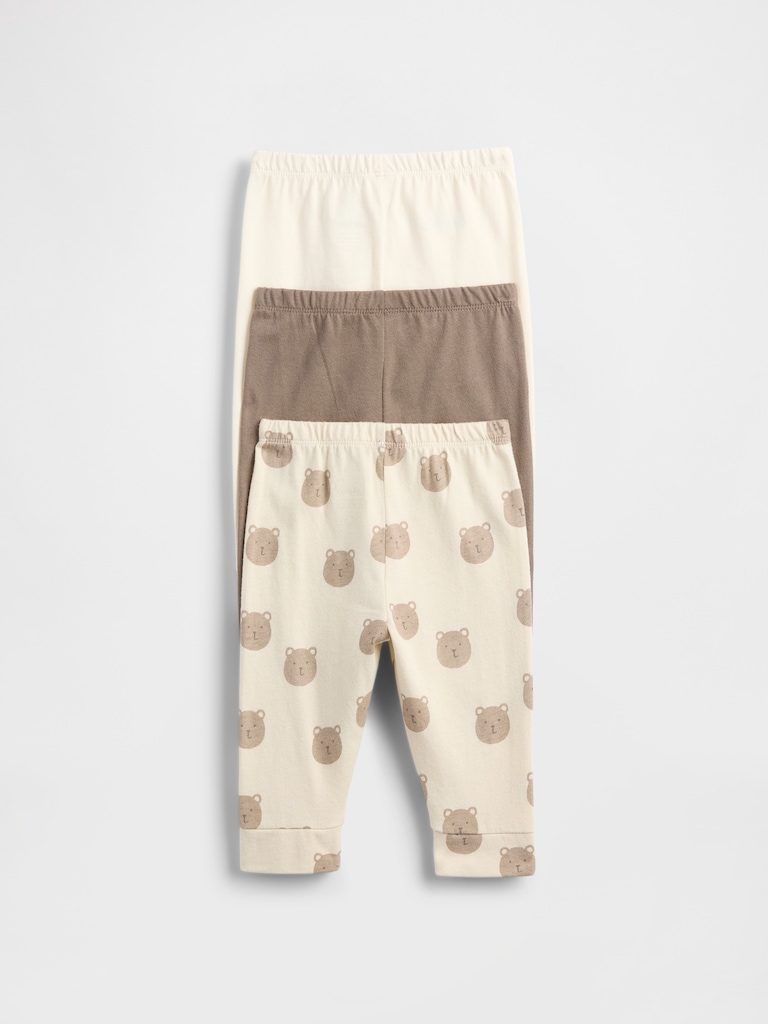 Baby First Favorites Organic Cotton Pull-On Pants (3-Pack)
