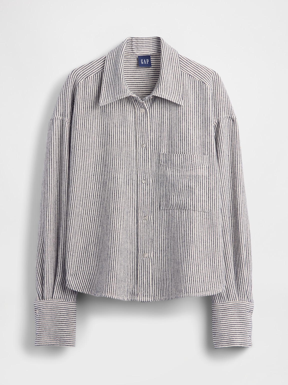 Linen-Cotton Oversized Shirt