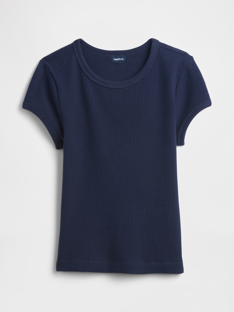Waffle-Knit PJ T-Shirt