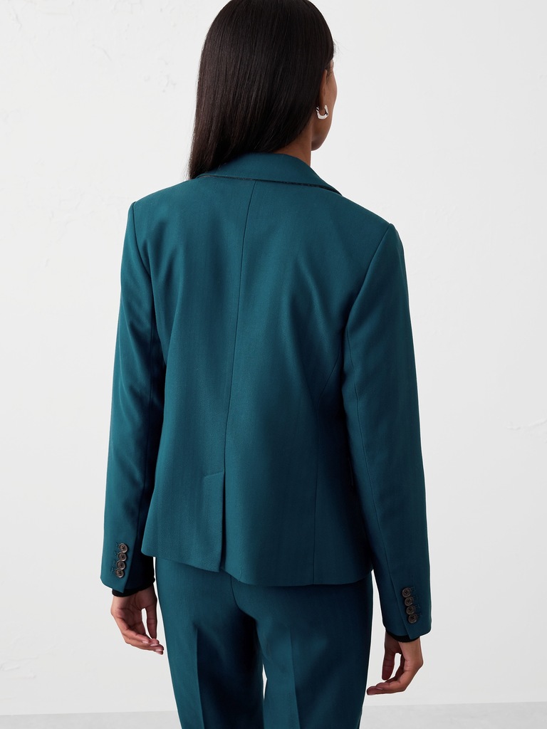 Classic Herringbone Blazer