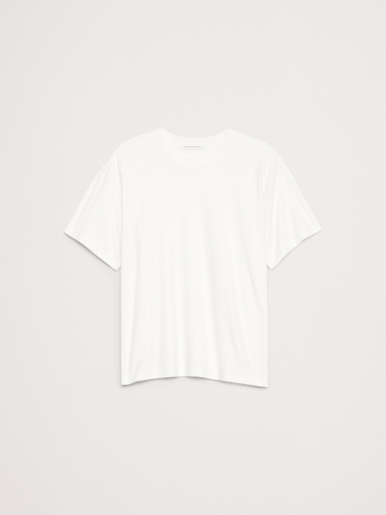 Cotton Slub Boyfriend T-Shirt