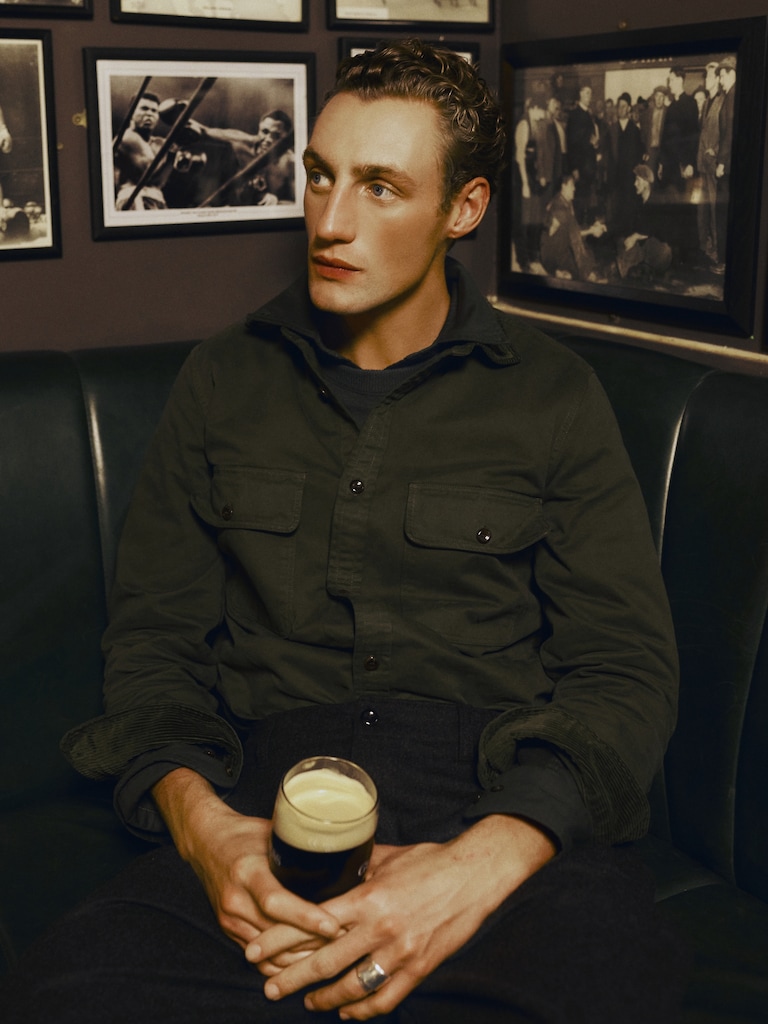 Standard-Fit Cotton Twill Shirt Jacket