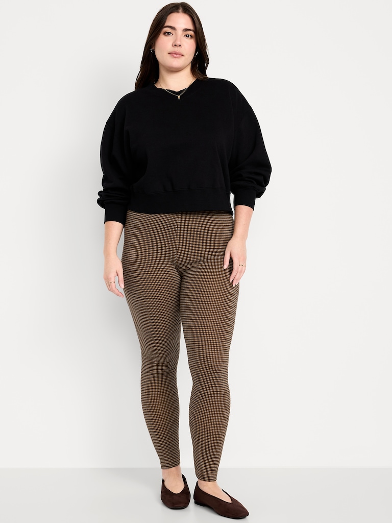 High-Waisted Jersey Fashion Layering Leggings