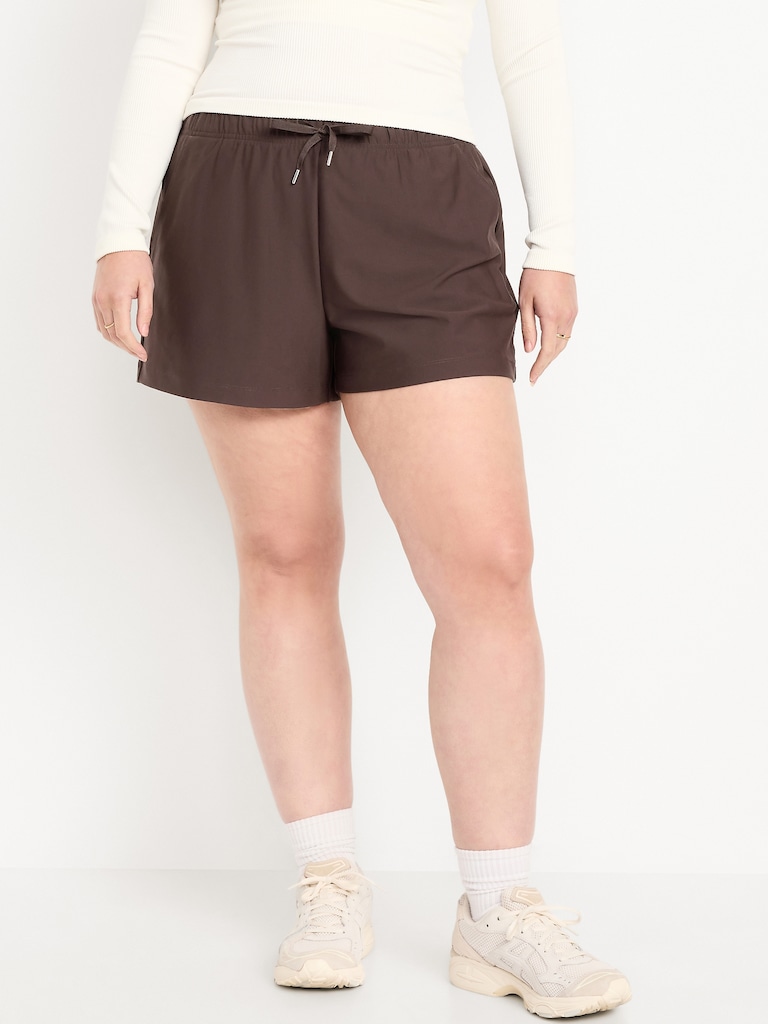 High-Waisted PowerSoft Shorts -- 3.5-inch inseam