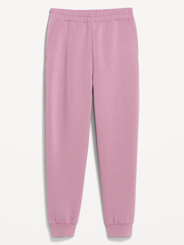 High-Waisted Bounce Fleece Jogger Sweatpants
