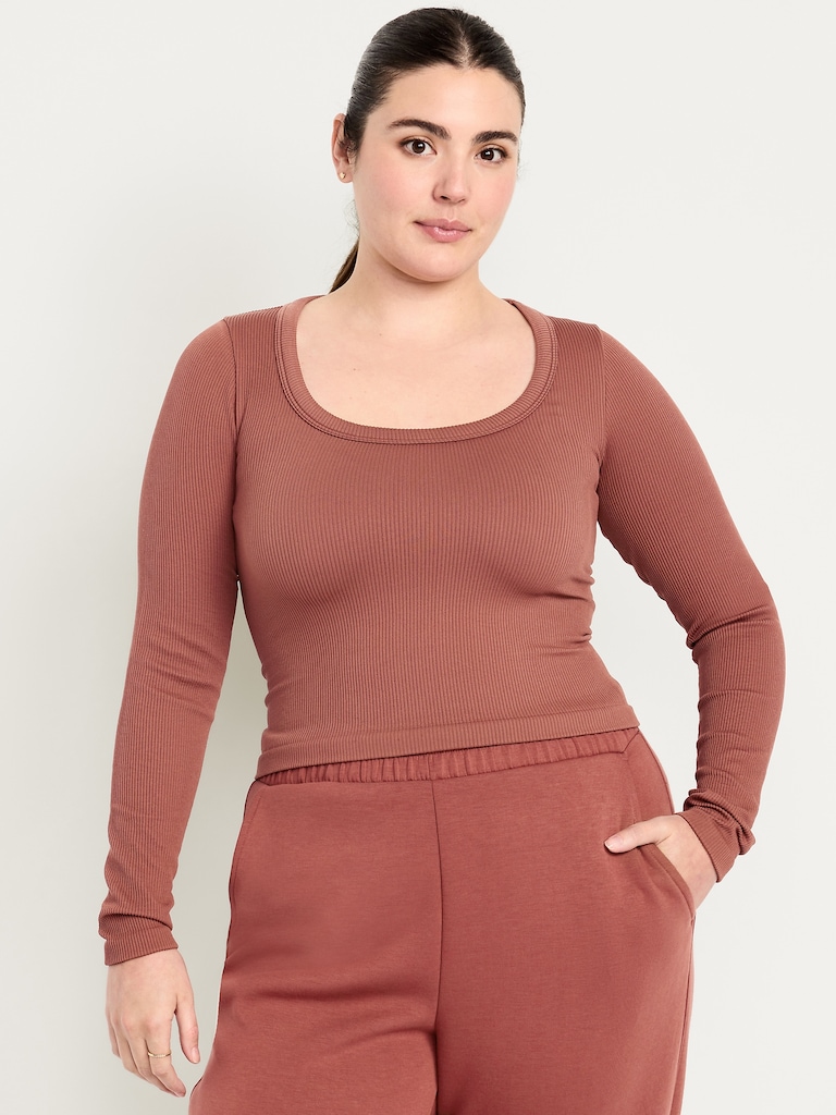 Exhale Seamless Fitted Rib T-Shirt