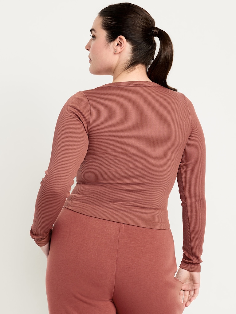 Exhale Seamless Fitted Rib T-Shirt