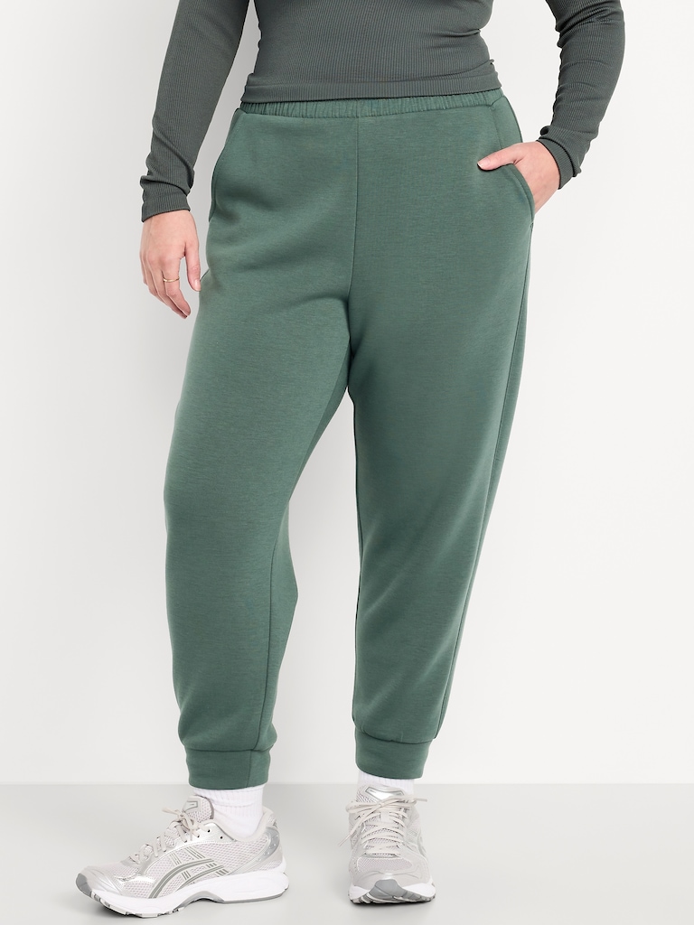 High-Waisted Bounce Fleece Jogger Sweatpants
