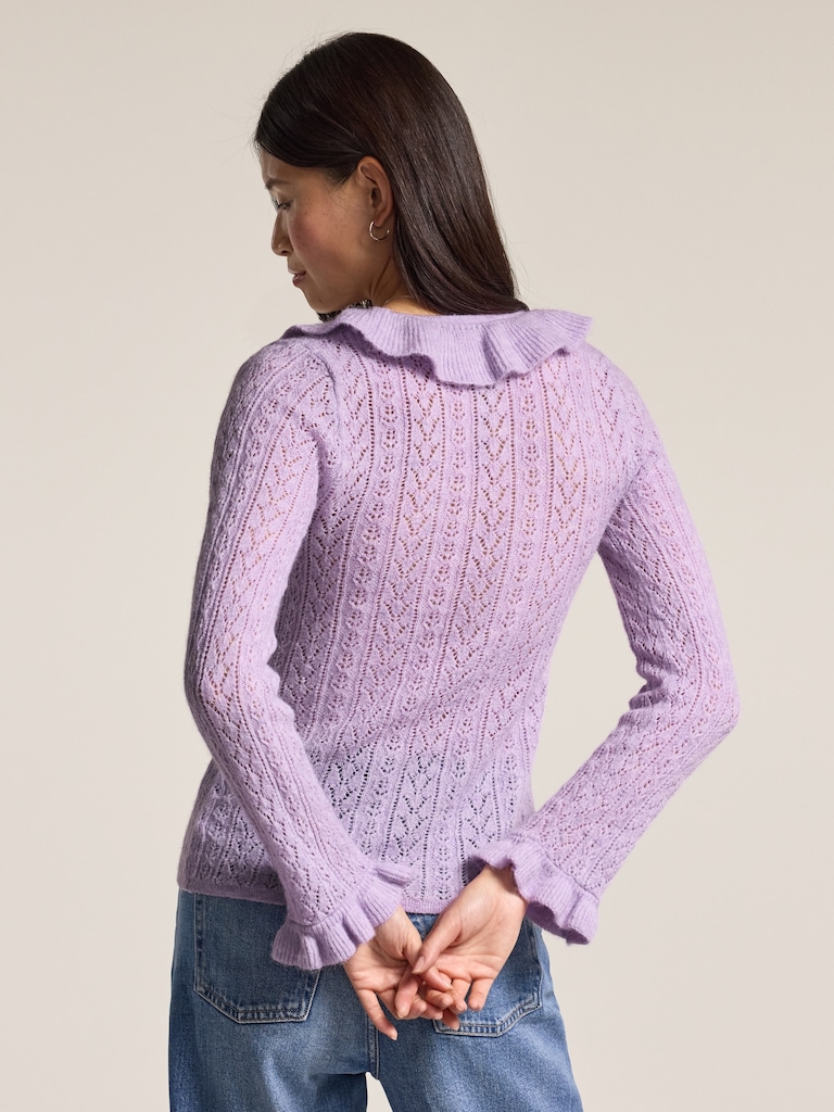 Old Navy x Anna Sui Ruffle Cardigan Sweater