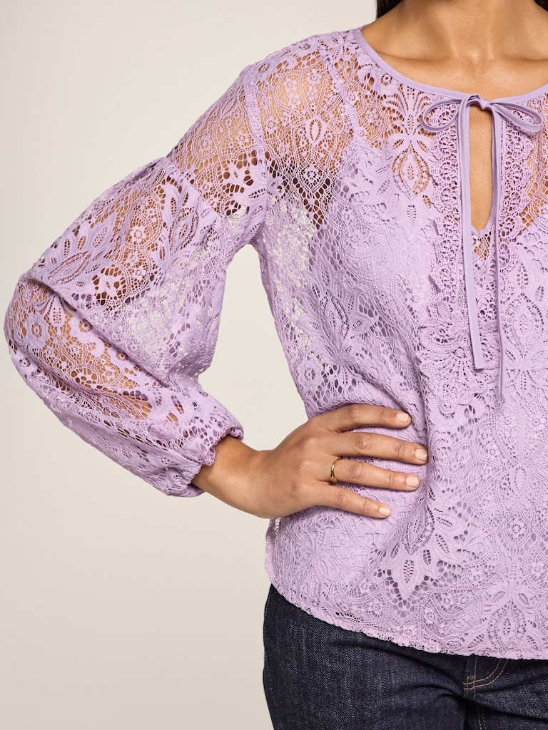 Old Navy x Anna Sui Lace Applique Top