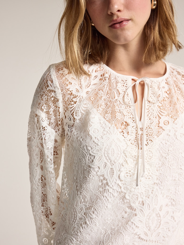 Old Navy x Anna Sui Lace Applique Top
