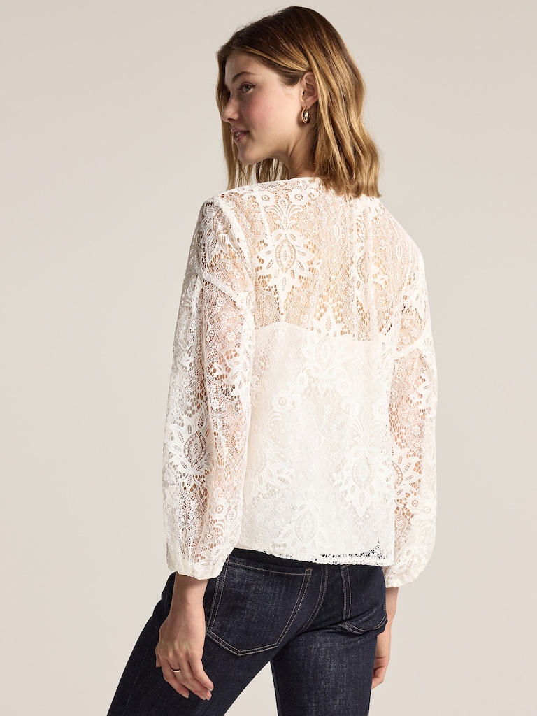 Old Navy x Anna Sui Lace Applique Top
