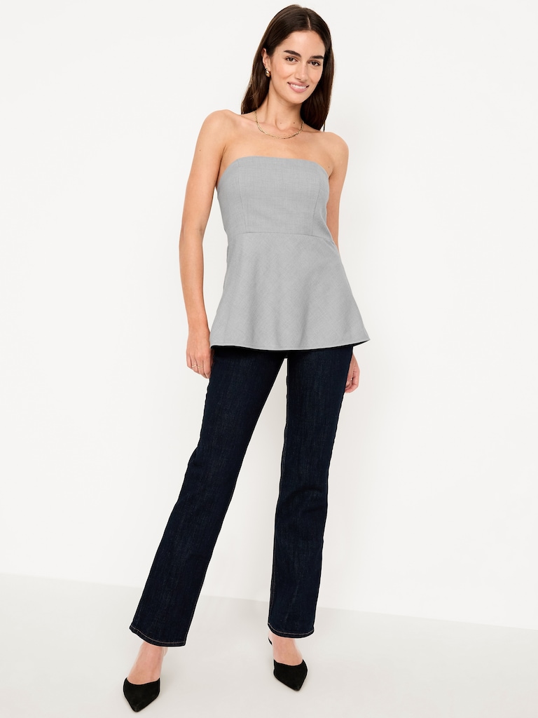 Fitted Strapless Top