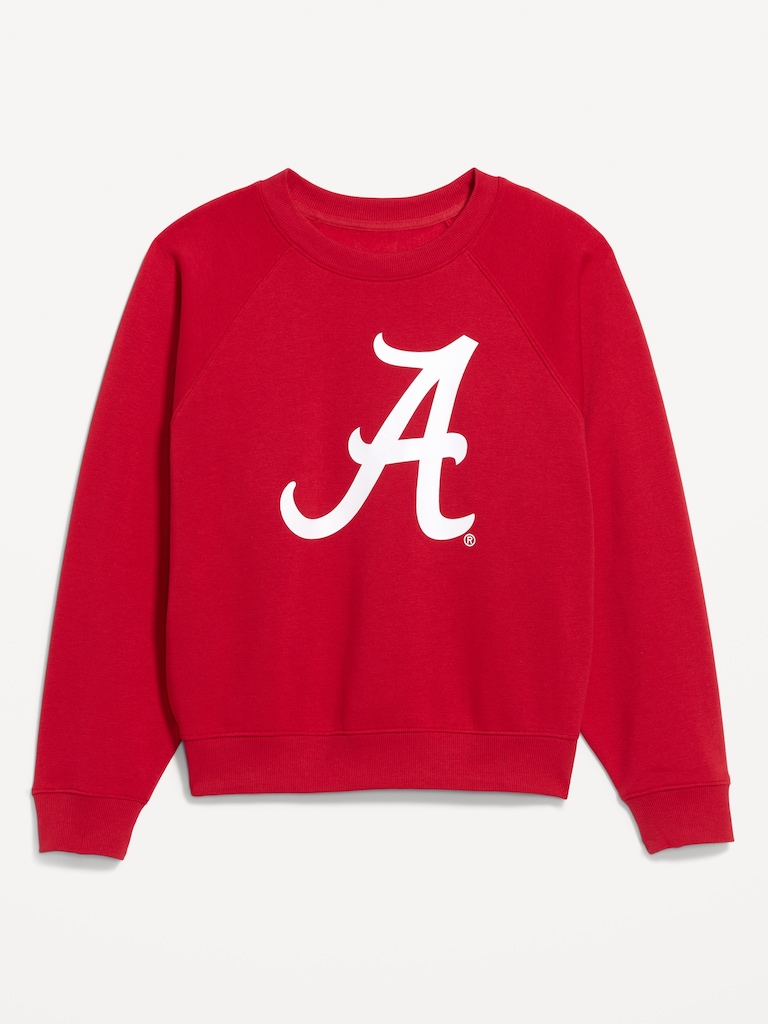College Crew-Neck Sweatshirt for Women