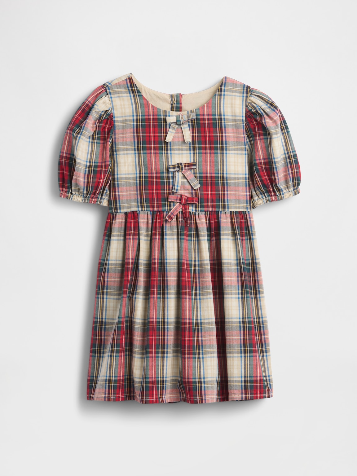 Baby & Toddler Puff-Sleeve Bow Dress