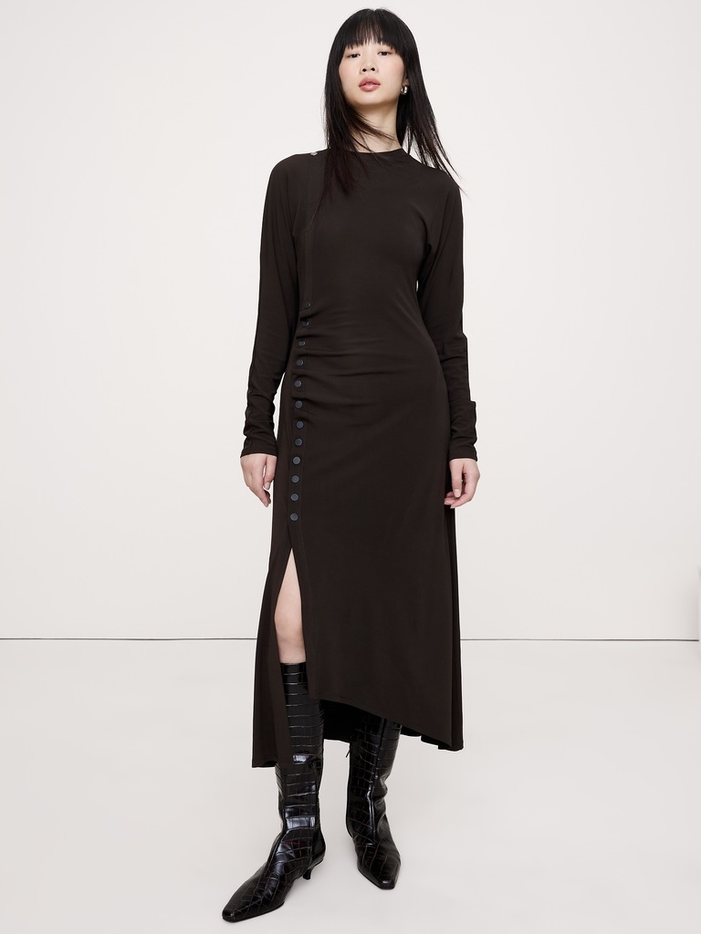 Matte Jersey Midi Dress