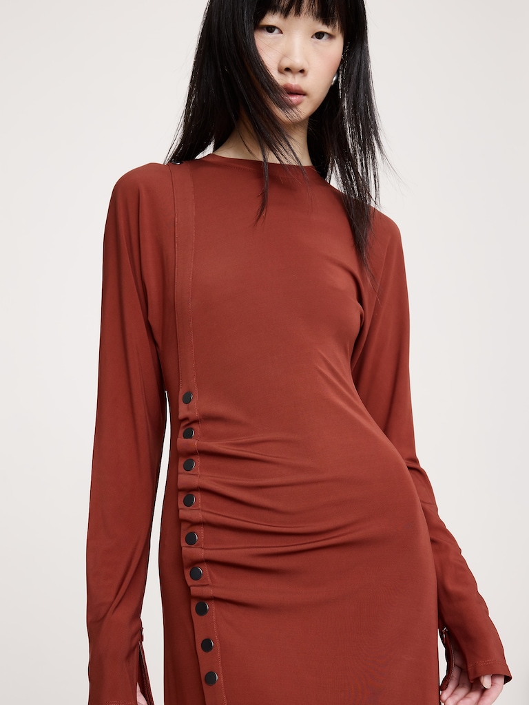 Matte Jersey Midi Dress