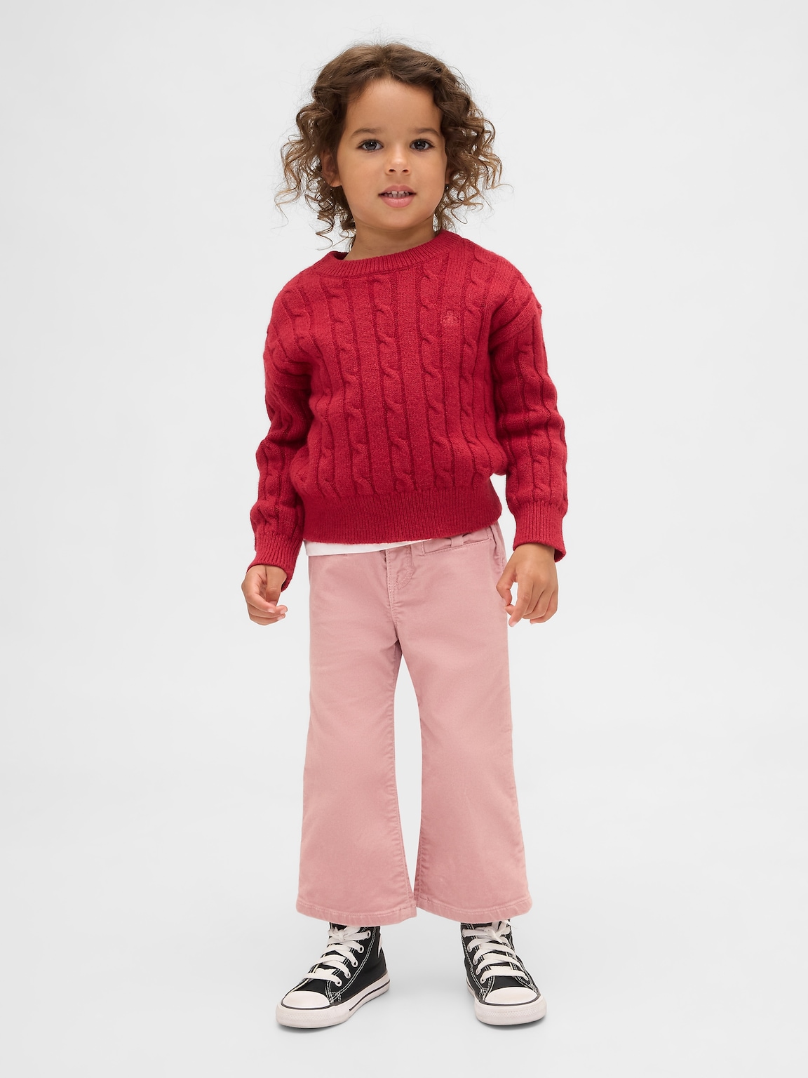 Baby & Toddler Velvet Bow Stride Jeans