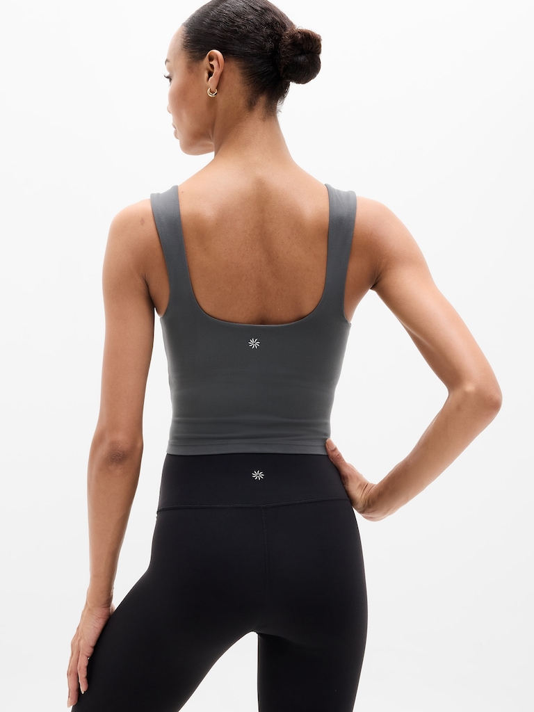 Transcend Square Neck Crop Sports Bra D-DD