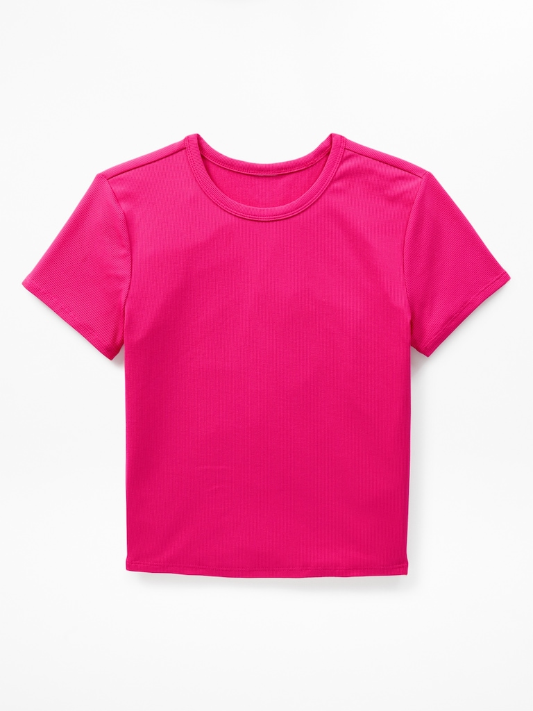 Signature Rib Crop Tee