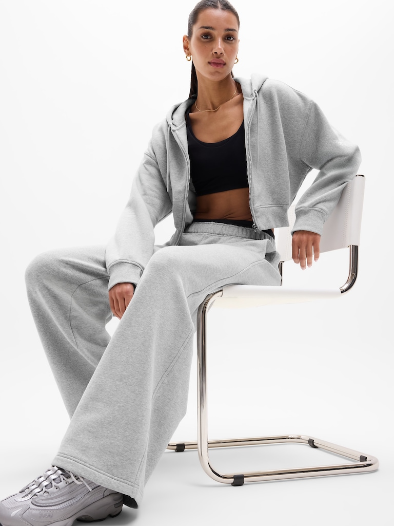 Forever Fleece Crop Full Zip