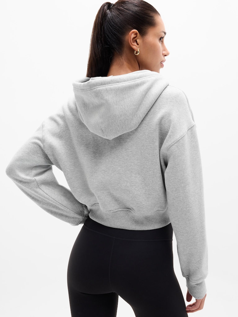 Forever Fleece Crop Full Zip