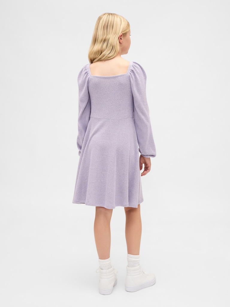 Kids Ruched Bow Dress