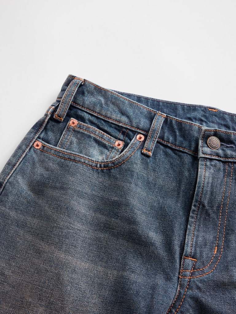 Mid Rise Relaxed Flare Jeans