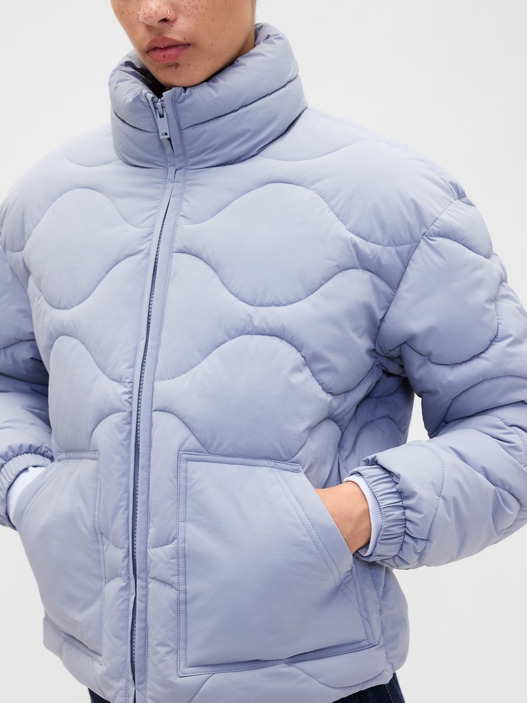 Relaxed Quilted Nylon Jacket