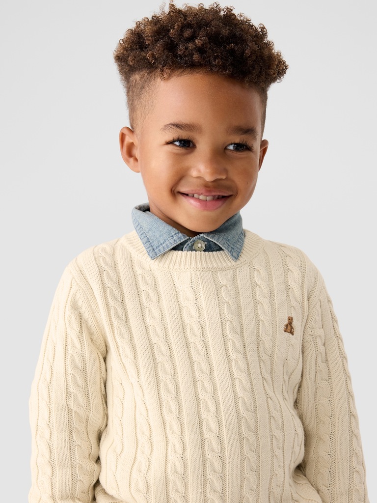 babyGap Cable-Knit Crewneck Sweater