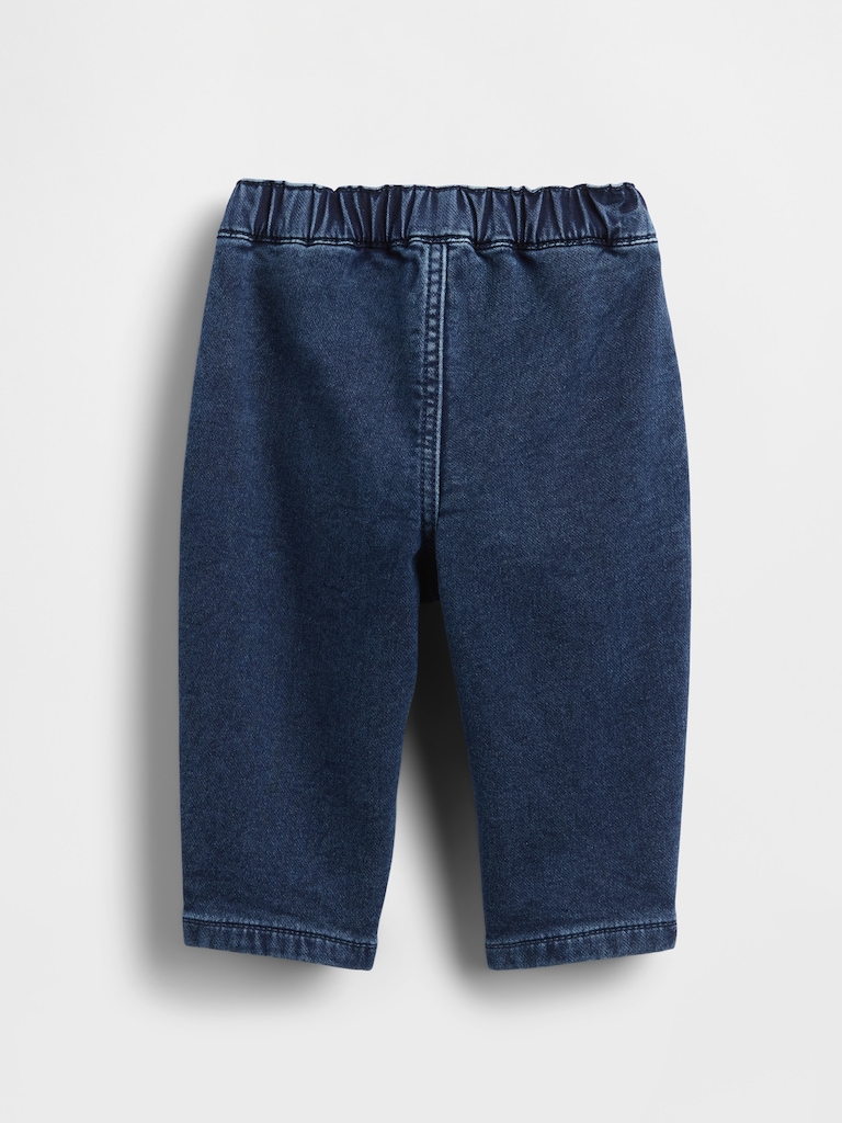 Baby Knit Pull-On Bow Barrel Jeans