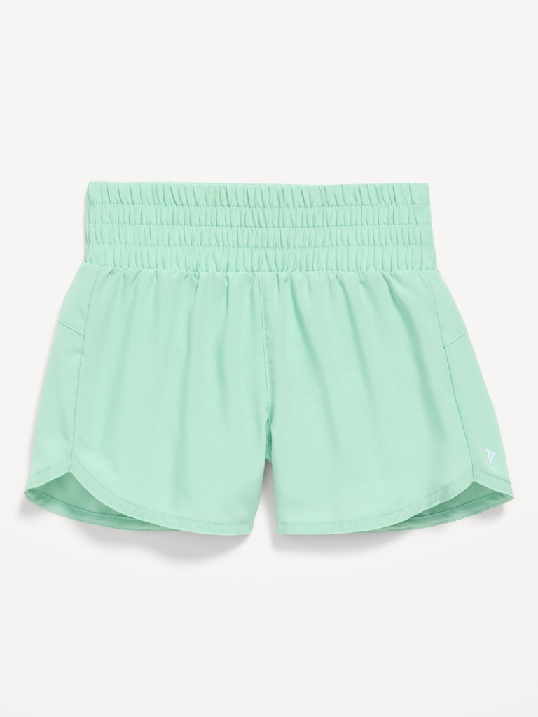 High-Waisted Dolphin-Hem Run Shorts for Girls