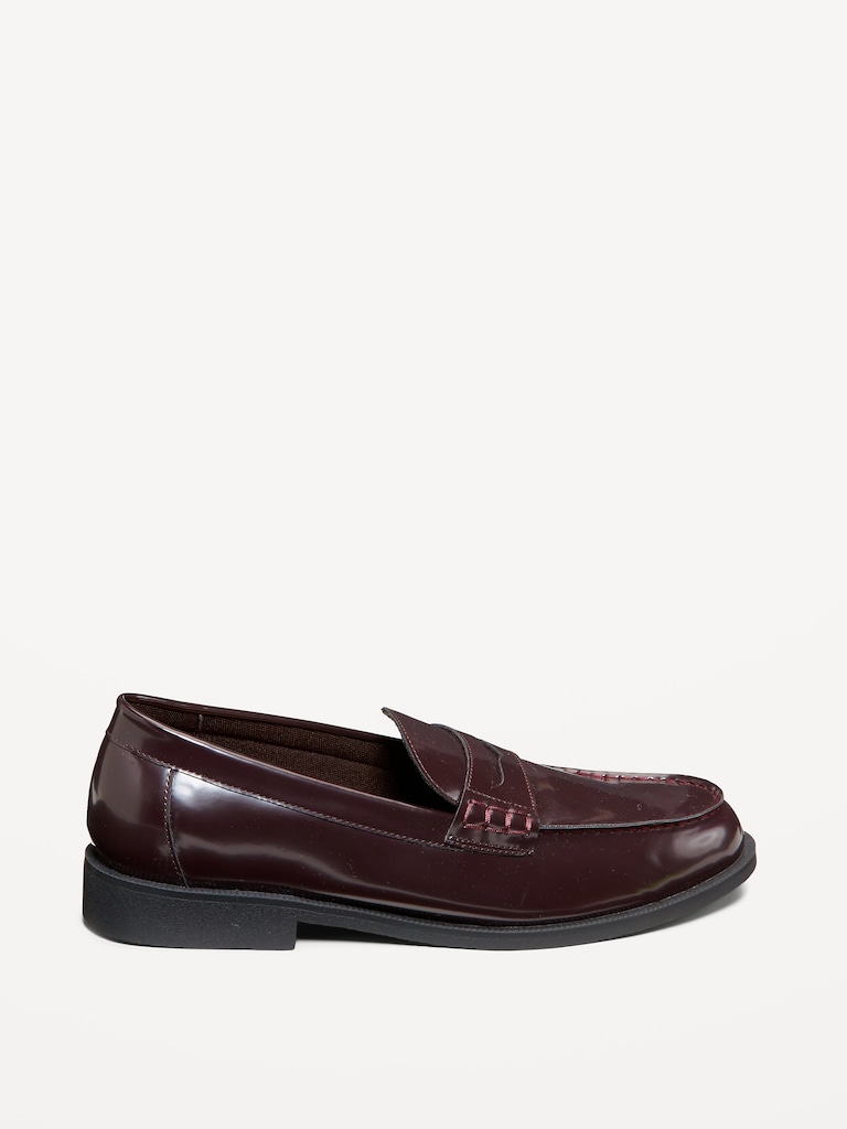 Faux-Leather Loafers for Men