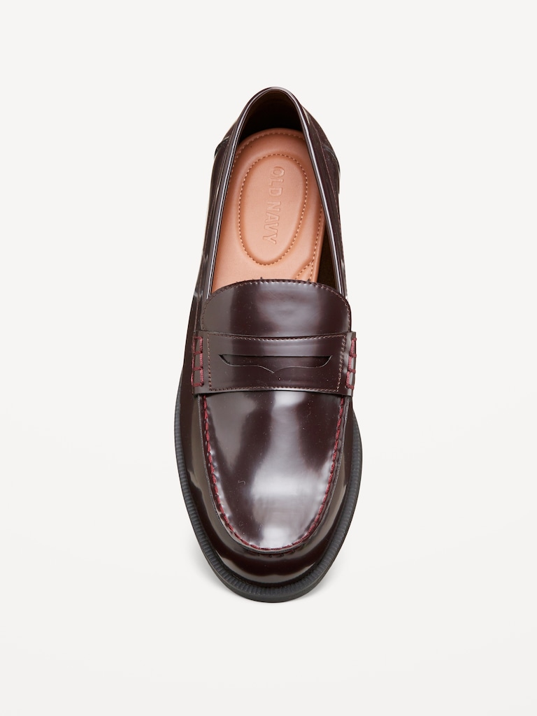 Faux-Leather Loafers for Men