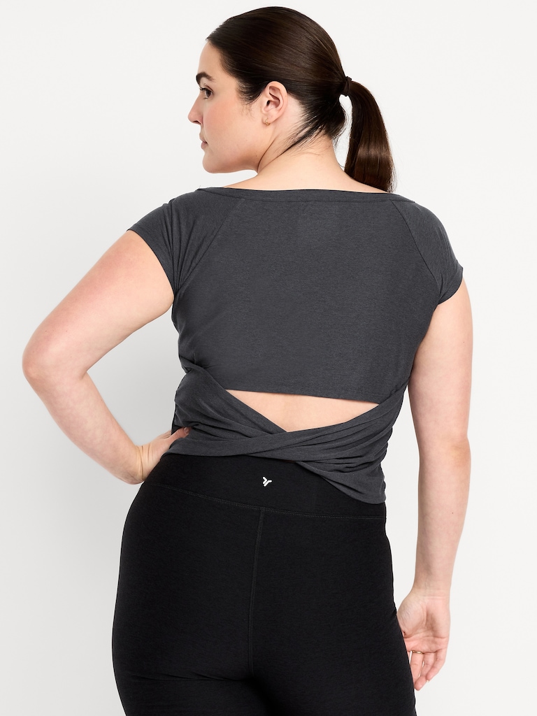 CloudMotion Ballet Twist-Back Top